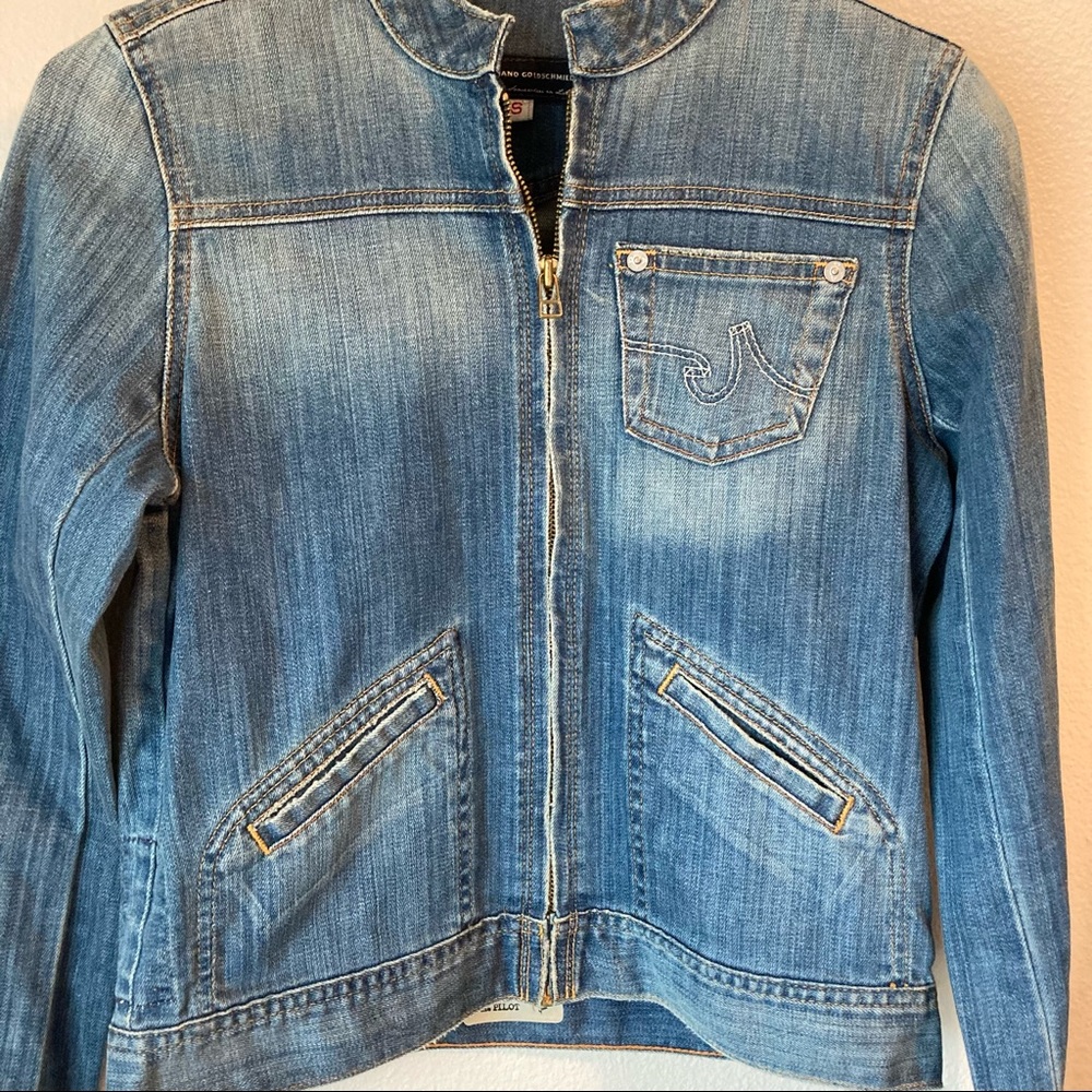 AG Adriano Goldschmied The Pilot Denim Jean Jacket - Picture 3 of 8